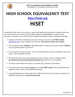 HiSET 1 of 2